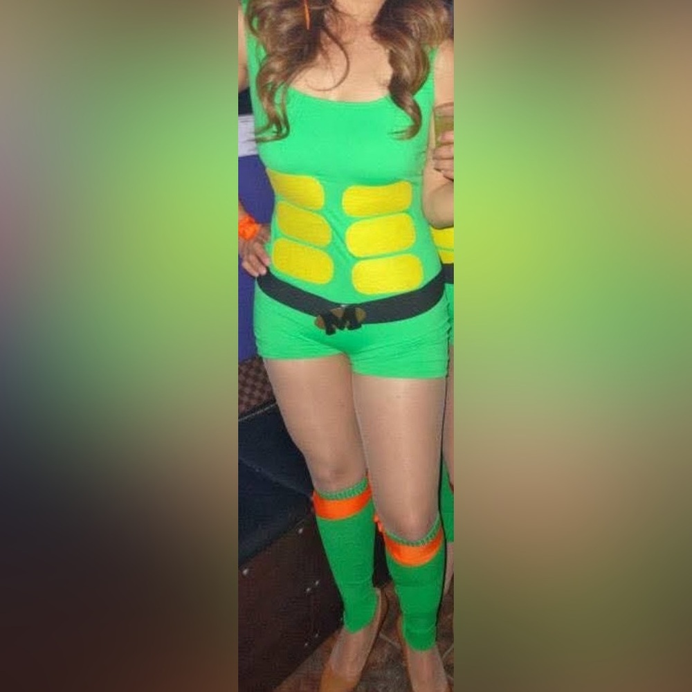 Ninja Turtle Inspired Costume Bodysuit Set (XL)